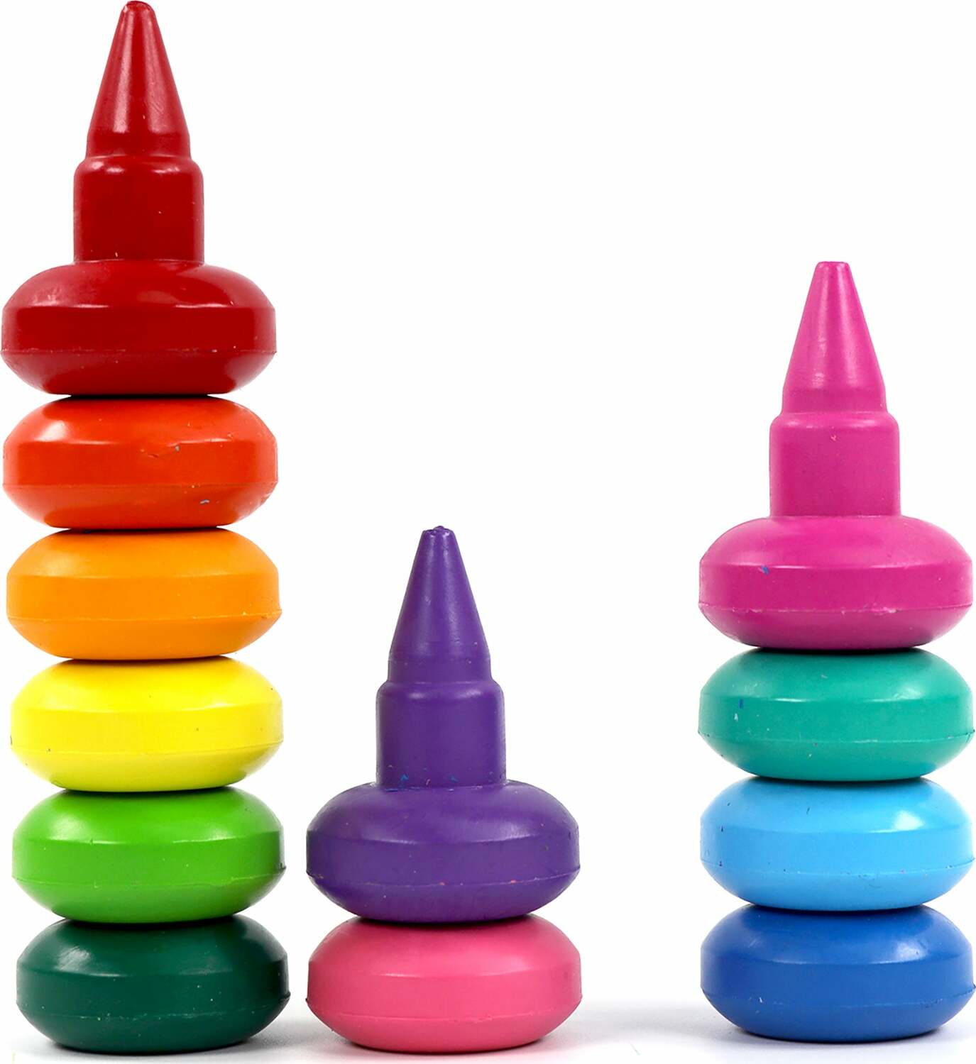 10 Pieces Stacking Crayons Stackable, Buildable Crayons, Colorful