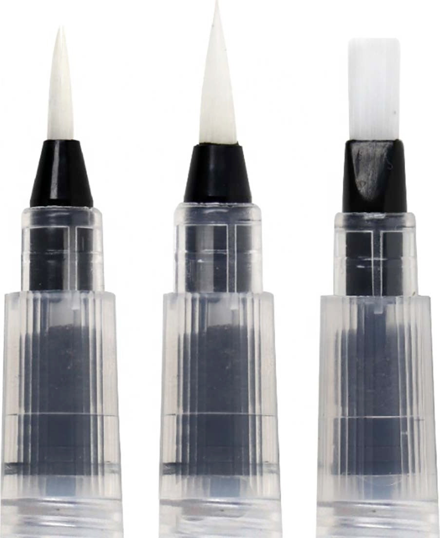 Iheartart 3 Water Brush Pens Self-moistening Portable Brushes