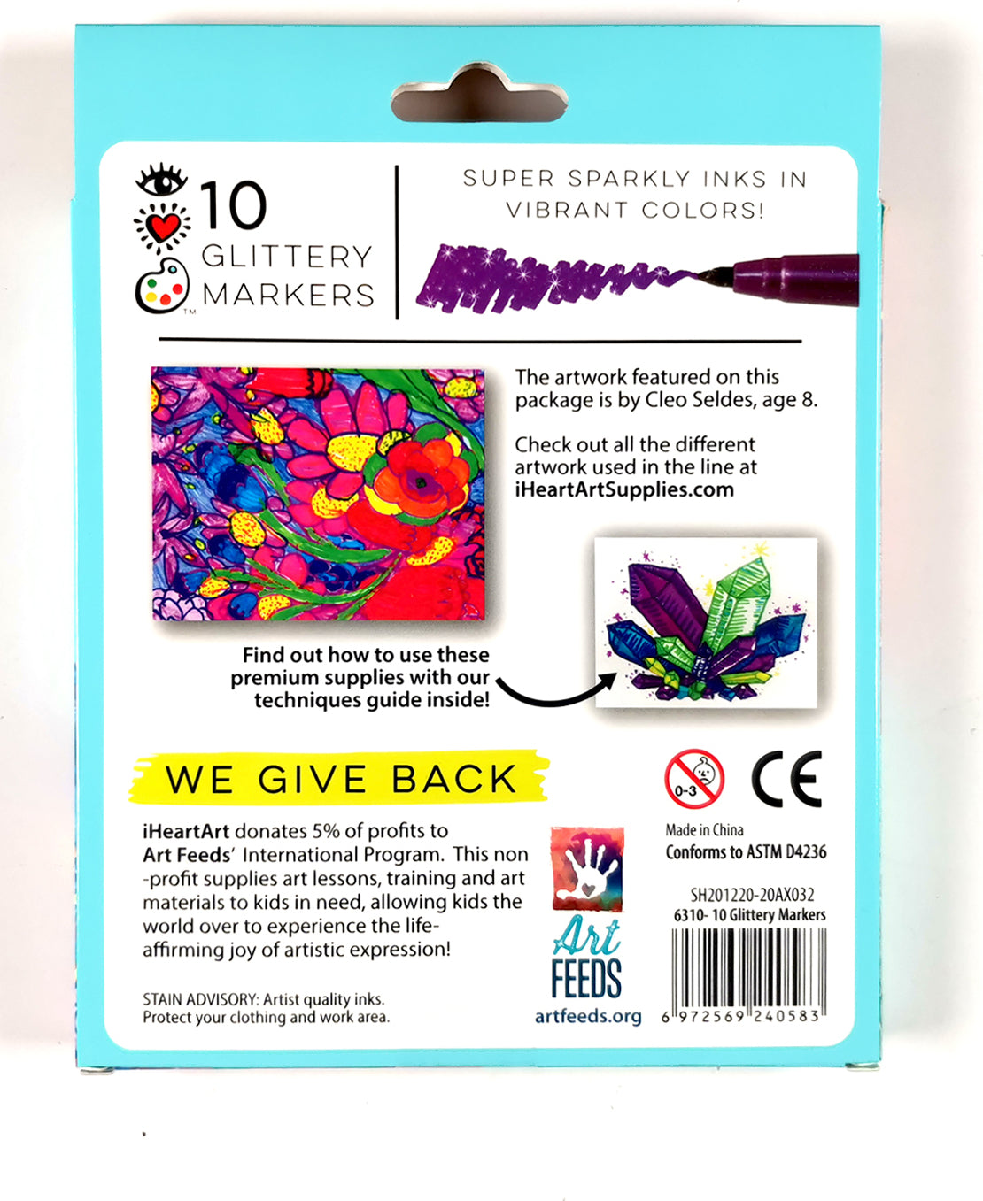 Iheartart 10 Glitter Markers