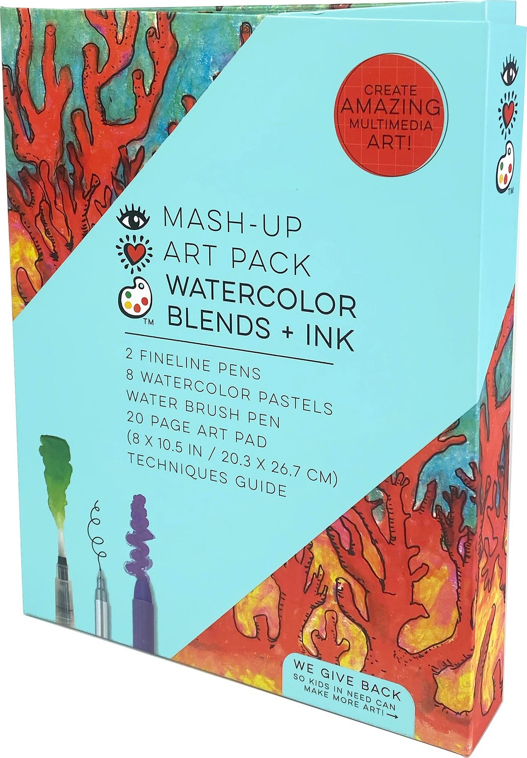Iheartart Mash-up Art Pack Watercolor Blends  Ink Total Art Set
