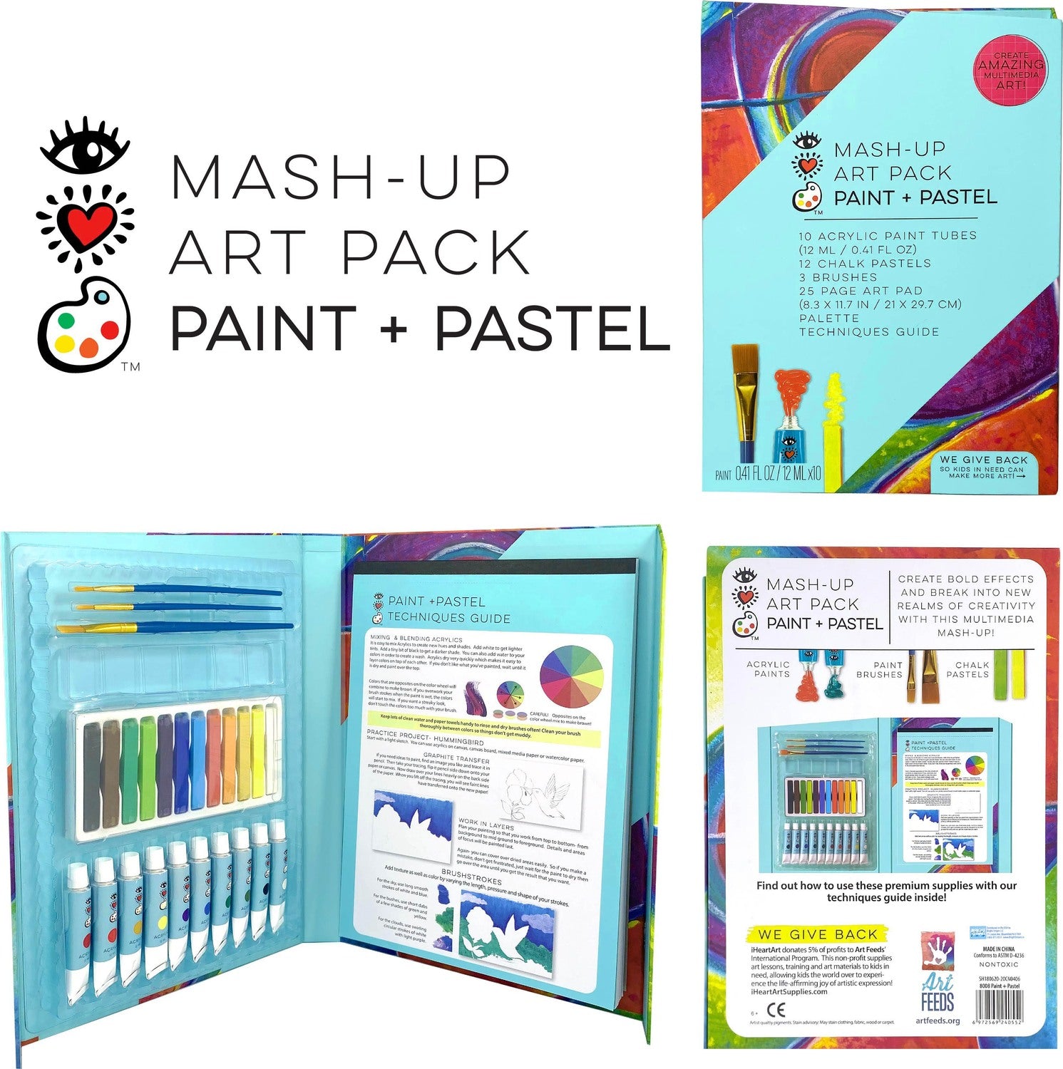 Iheartart Mash-up Art Pack Paint  Pastel All Complete Art Set