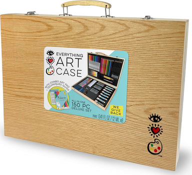 Iheartart Deluxe Wooden Everything Art Case