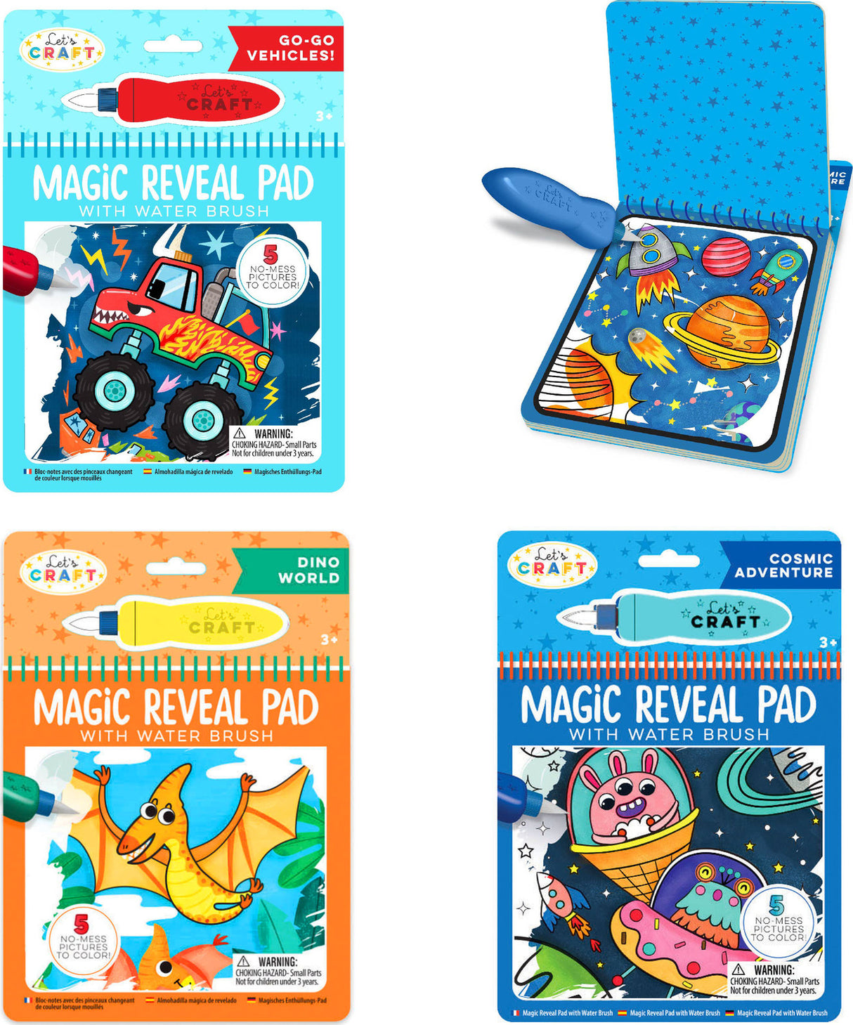 Let's Craft Magic Reveal Pdq  Space, Dinos,vehicles