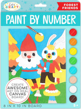 Let’s Craft Paint By Number Forest Friends On Real Canvas