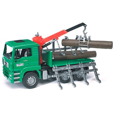 Bruder Timber Truck with Loading Crane and Trunks