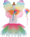 Neon Rainbow Skirt, Wings, and Wand Set