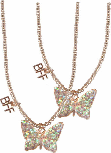Bff Butterfly Share & Tear Necklaces