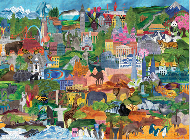 1000-pc Puzzle - World Collage 