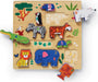 10-pc Stacking Wood Puzzle - 123 Zoo