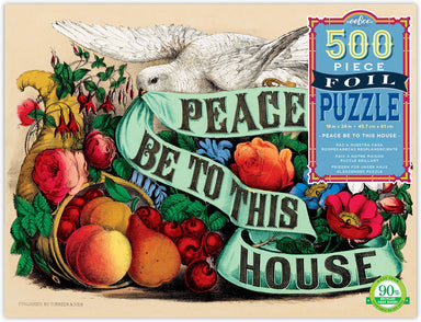 500pc Puzzle - Peace Be to This House Foil