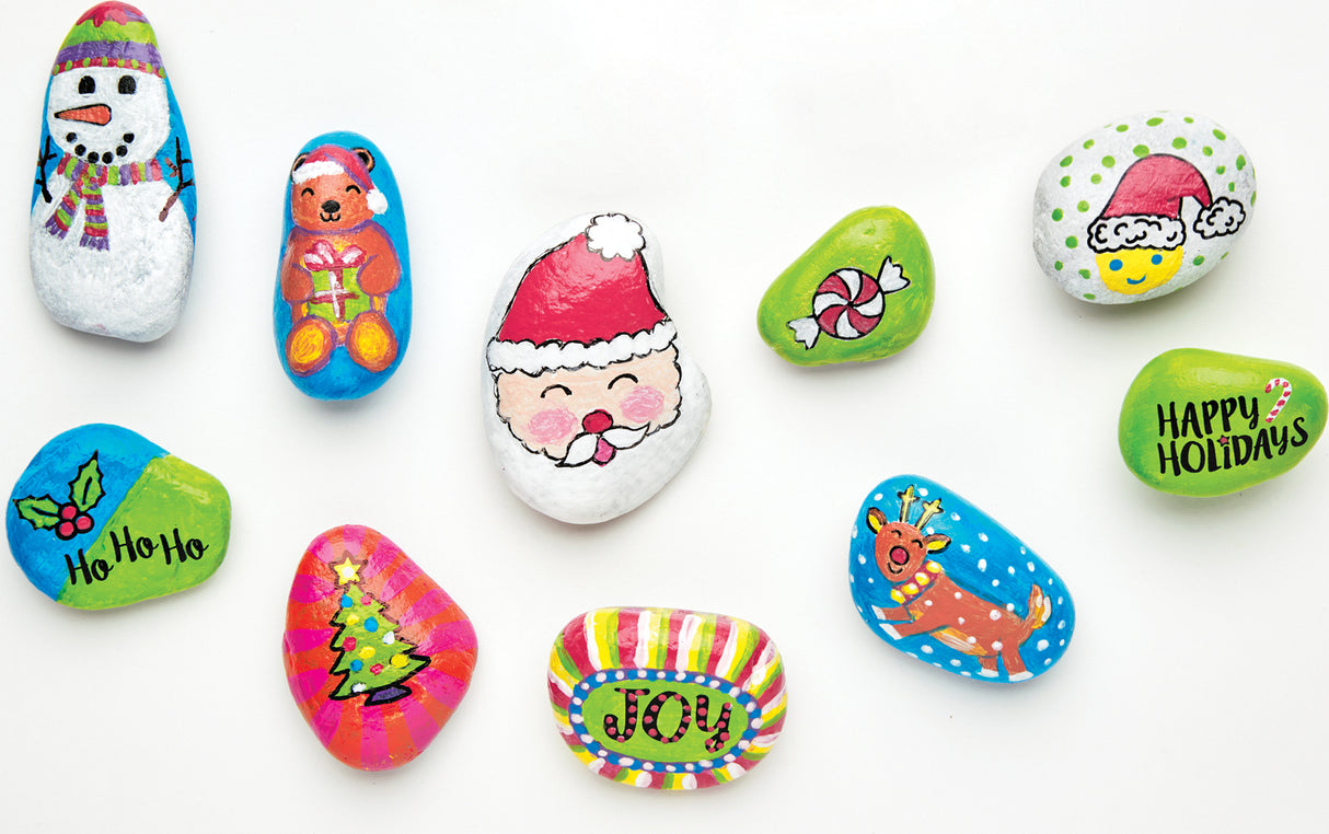 Holiday Hide And Seek Rock Painting Kit