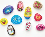 Holiday Hide And Seek Rock Painting Kit