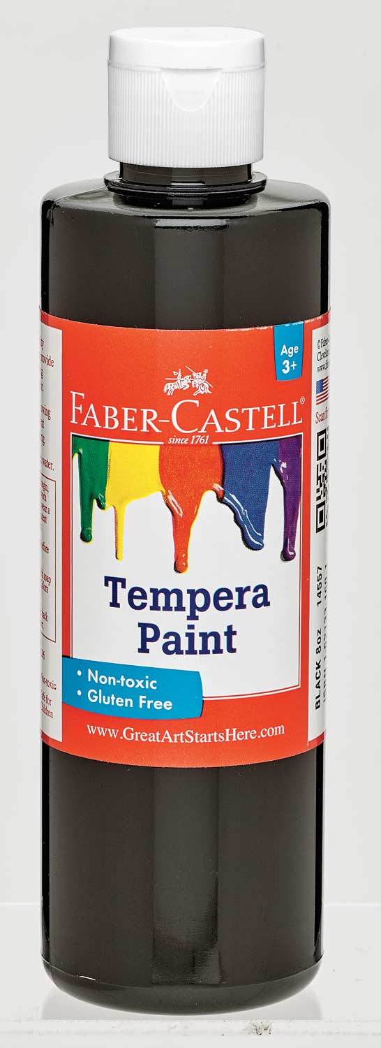 Faber-Castell Tempera Paint 8 oz Black