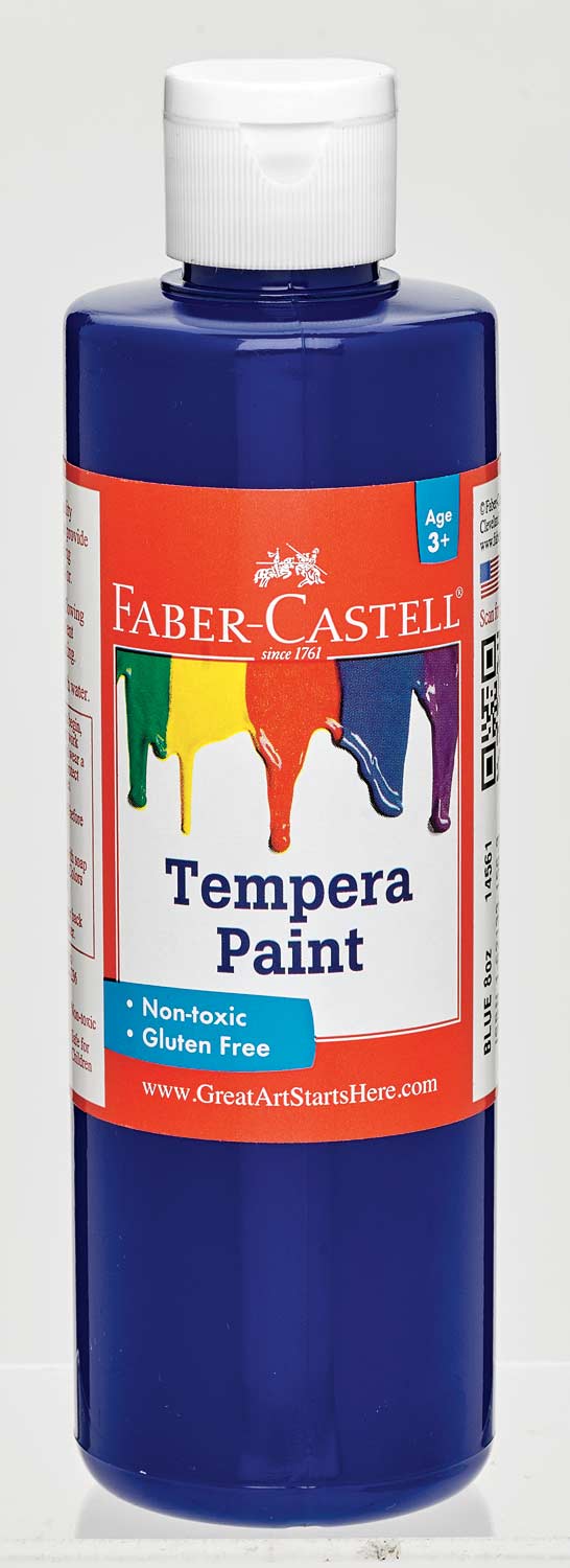 Faber-Castell Tempera Paint 8 oz Blue