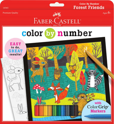 Color By Number with Markers Forest Friends