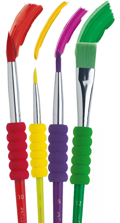 Soft Grip Brushes 4 Pack