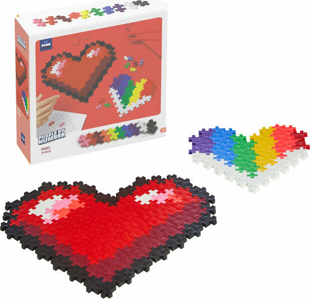 Plus-Plus Puzzle by Number - 250 pc Hearts