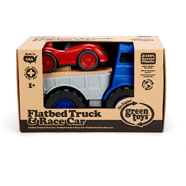 Green Toys Flatbed Truck with Red Race Car