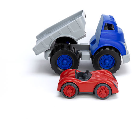 Green Toys Flatbed Truck with Red Race Car