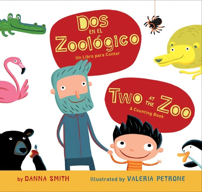 Dos En El Zoologico/Two at the Zoo Bilingual Board Book