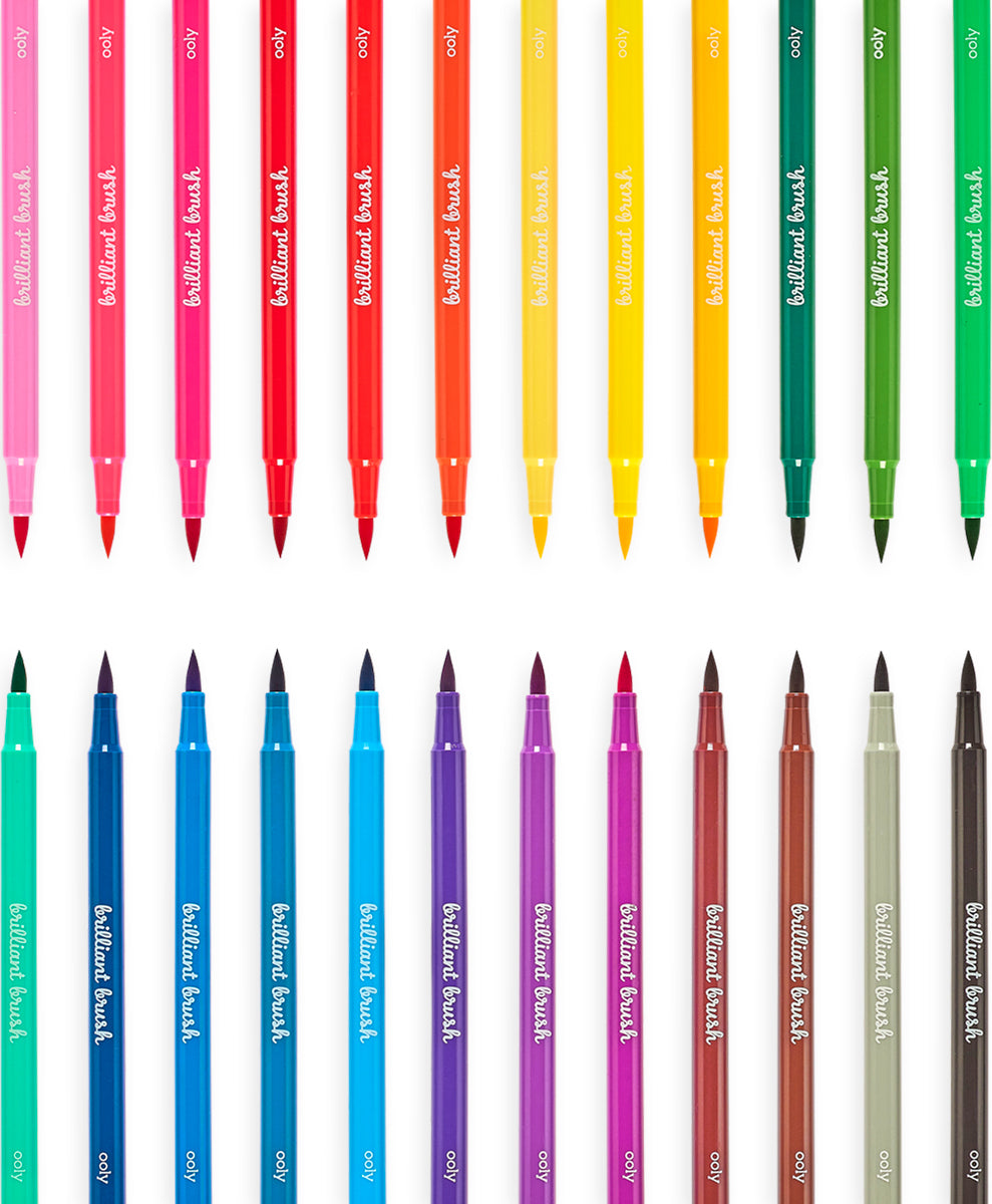 Brilliant Brush Markers 24ct