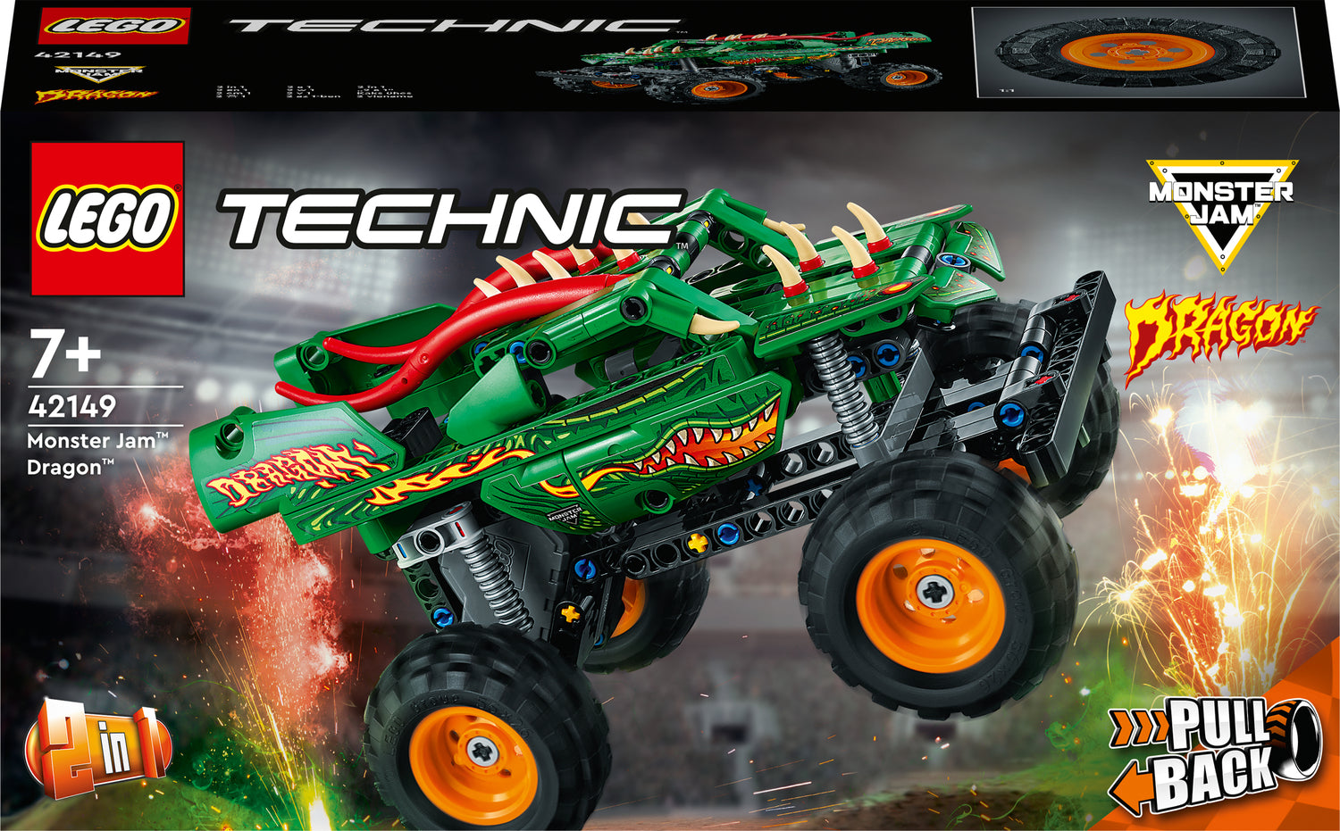 LEGO® Technic: Monster Jam Dragon Truck 2in1 Set