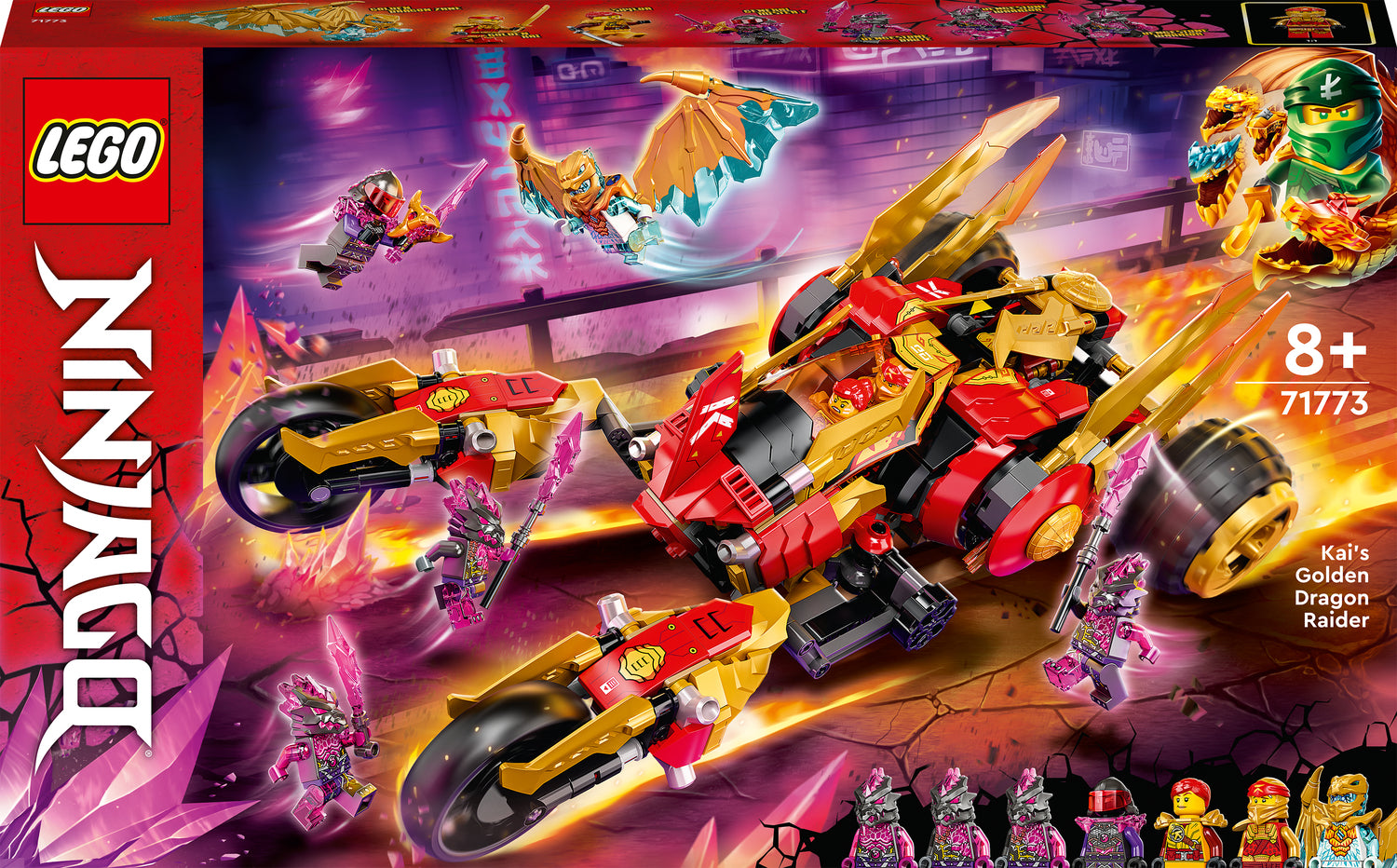 LEGO Ninjago: Kai's Golden Dragon Raider Boing! Toy