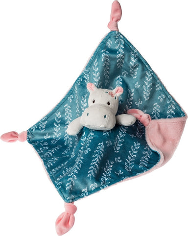 Jewel Hippo Character Blanket - 13x13"