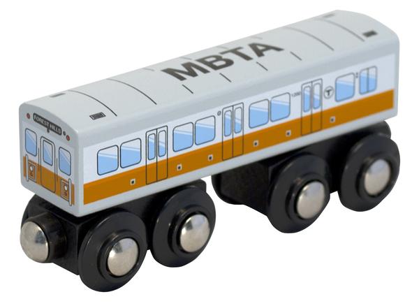 MBTA Orange Line Wooden Train