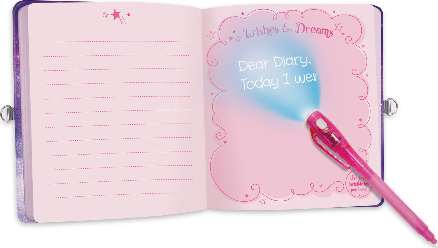 Peaceable Kingdom Unicorn Dreams Invisible Ink Diary