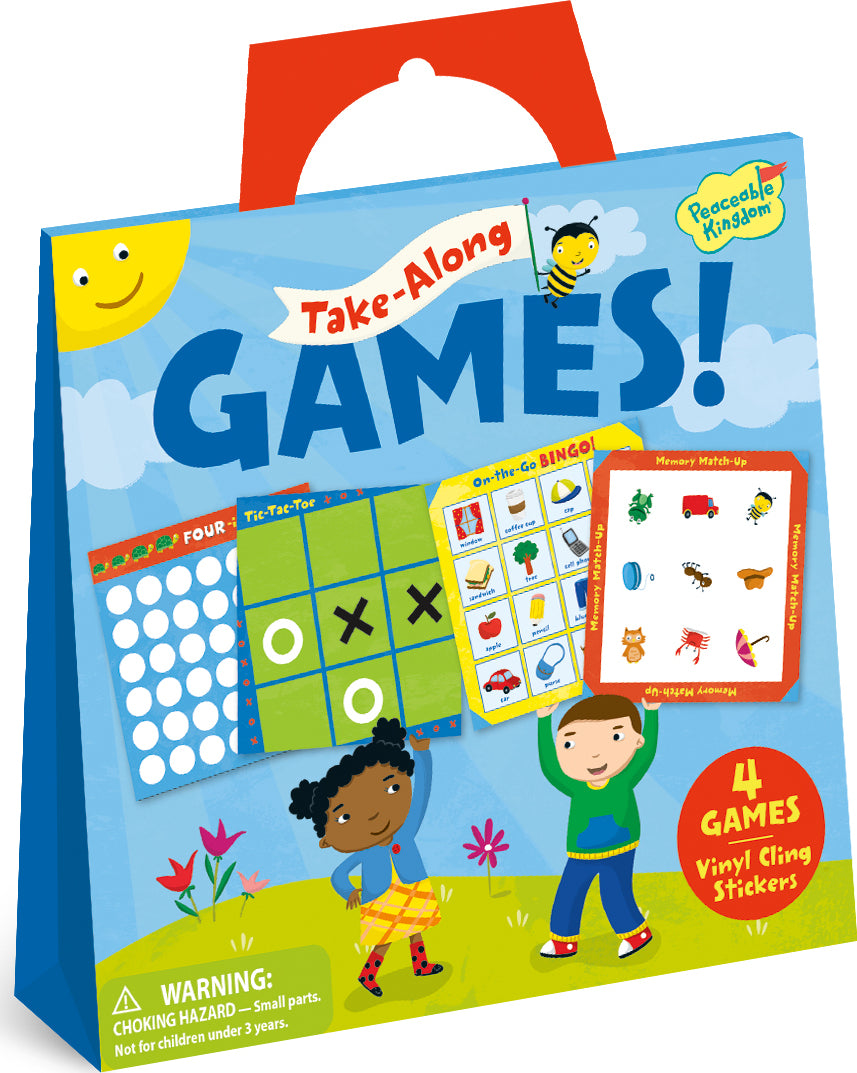 Take Along Games Reusable Sticker Tote