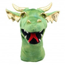 Dragon Head Hand Puppet Green