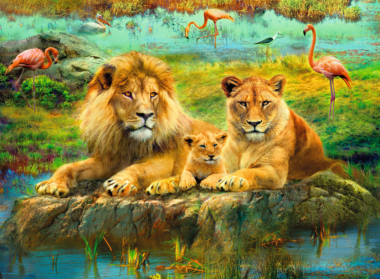 Lions in the Savanna