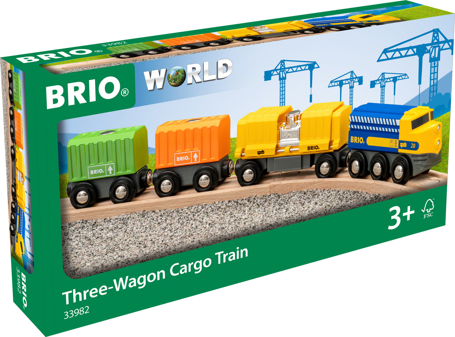 BRIO Three Wagon Cargo Train