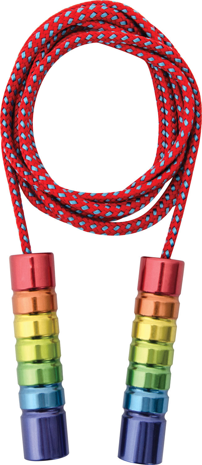 Rainbow Tin Handle Jump Rope — Boing! Toy Shop