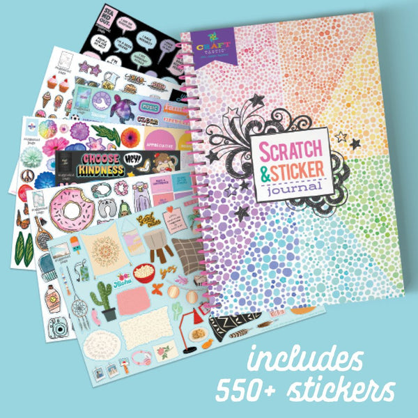 Craft-Tastic Scratch And Sticker Journal - Teaching Toys and Books