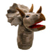 Dino Head Hand Puppet Triceratops