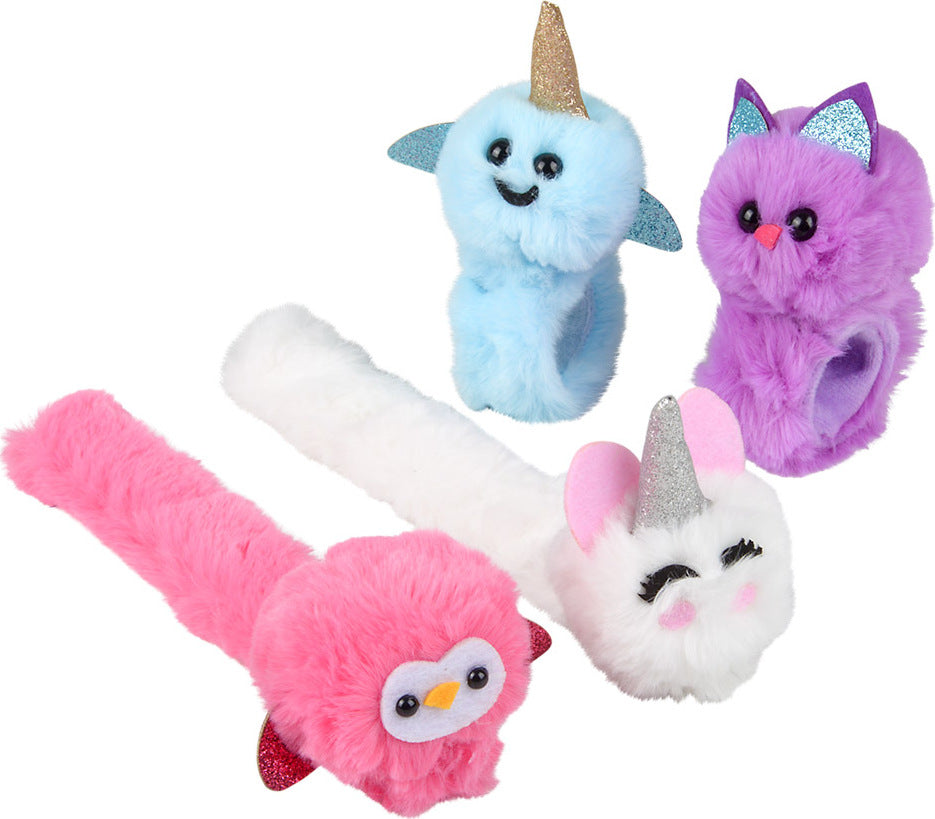 Plush Animal Slap Bracelets 8"