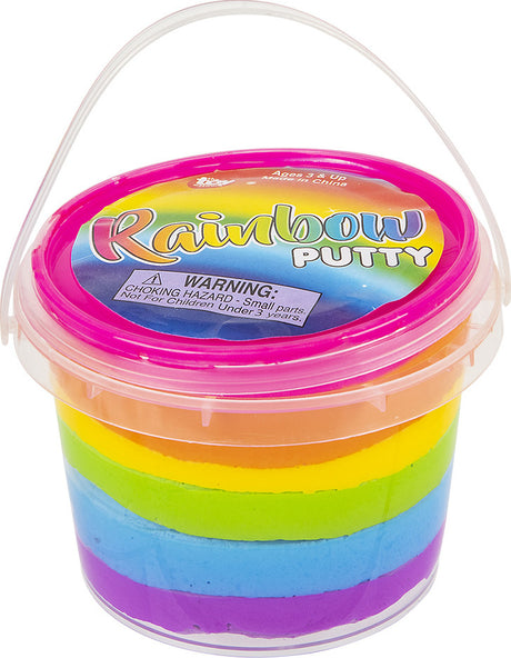 4" Rainbow Bouncing Putty