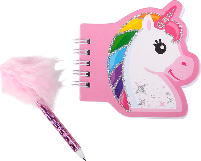 Unicorn Notebook With Feather Pen