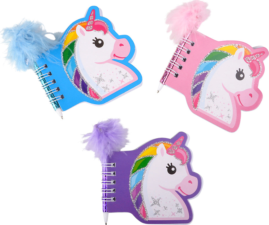 Unicorn Notebook With Feather Pen