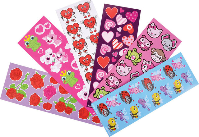 Valentine's Day Sticker Asst (assortment - sold individually)