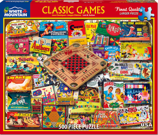 500pc Puzzle - Classic Games — Boing! Toy Shop